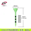 Púas de Plástico para Golf 83mm Rayadas Tee de Bola Púas en Forma de Copa Multicolor Mezclado Accesorios para Campo de Golf