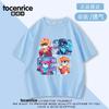 Camiseta de Manga Corta para Niño de Estilo Occidental Nuevo Transfronterizo Verano Nuevo Estilo Top para Niños Verano para Niñas 6