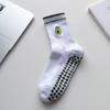 Meias de Yoga Zhuji Profissionais Antiderrapantes Meia-Calça Média Feminina Pilates Fitness Bordado de Frutas Feminino Meias Esportivas Personalizadas