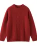 Estilo Novo Outono e Inverno Três Fios Espessado Moda Padrão Torcido Suéter Pulôver de Caxemira Infantil para Meninas e Meninos