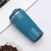 Nova Caneca de Café Isolada a Vácuo em Aço Inoxidável 304 Alta Aparência Portátil para Carro Caneca de Água Presente Empresarial Caneca com Estojo de Couro