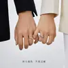Anéis de Casal Princesa e Cavaleiro para Homens e Mulheres Ins Nicho High-End Anel Aberto Anel de Rosa Atacado