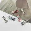 Novos Acessórios Coloridos de Liga com Gotejamento de Óleo, Joias Cravejadas com Diamantes, Acessórios Ingleses Contrastantes, Acessórios de Cabelo Feitos à Mão, Materiais para Capas de Celular
