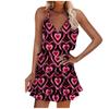 Ropa de mujer de moda de estilo europeo y americano primavera y verano 2021, suéter corto de cuello en V cruzado, vestido con tirantes estampados, 13 colores, 6 tallas