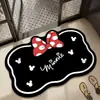 Alfombra de Barro de Diatomeas con Lazo Lindo de Dibujos Animados Alfombra de Baño Alfombra de Baño Absorbente de Agua Antideslizante Felpudo Felpudo para Puerta de Entrada