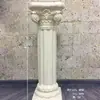 Casamento Coluna Romana Dourada Vaso de Flores Prateleira Guia de Estrada Listrado Europeu Troféu Fibra de Vidro Adereços de Casamento