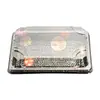 Fabricante Mayorista Bandeja de Plástico Cuadrada Transparente Caja Desechable para Sushi Caja de Empaque tipo Blíster Exportación Japonesa