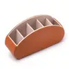 Organizador de Escritorio con Control Remoto de Cuero PU con 5 Compartimentos