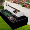 Adornos de Agua Corriente de Acero Inoxidable Fuentes de Agua Terminadas para Patio Palanganas de Piedra Palanganas de Paisajismo Circulante Fuentes con Chorro para Jardín Exterior