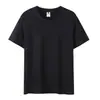 Camiseta de Algodón Puro Cuello Redondo 200g Hecha a Medida Manga Corta Ropa de Trabajo con Logotipo Impreso Uniforme de Clase de Verano Camisa Publicitaria Cultural Hecha a Medida