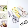Artesanía Alemana Cocina Tijeras Grandes de Panda Multifuncionales para el Hogar Acero Inoxidable Tijeras para Huesos de Pollo Tijeras para Cortar Alimentos Tijeras de Costura