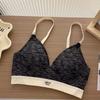 Ropa interior expandida para busto redondo para mujer, busto pequeño, push-up, que muestra el busto, cintura grande, delgada, copa vacía, sin marcas, engrosada, sujetador de dibujos animados