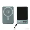 Power Bank Magnético Magsafe Novo Modelo Transfronteiriço Carregamento Rápido Grande Capacidade Ultra-Fino Liga de Alumínio Power Bank Sem Fio Lote