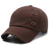 Gorra de béisbol estilo coreano para mujer, informal, de otoño, con visera pequeña, ancha y protección solar, para hombre.