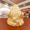 Adorno de Sapo Dorado Lingote Tienda de Sapos Regalo de Inauguración de Oficina Fabricante Mayorista Mesa de Té