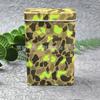 Caixa de Folha de Flandres de Primeira Qualidade, Caixa de Cigarros, Caixa de Embalagem de Metal Anti-Pressão e à Prova de Umidade, Caixa de Armazenamento Retangular com Bandeja de Agarwood Flip-Top
