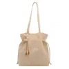 Bolso de paja tejido para mujer, gran capacidad, nuevo estilo 2026, bolso de mano de verano, bolso de hombro, bolso cruzado de playa, bolso tote para ir al trabajo