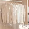 Capa de proteção contra poeira para roupas, saco transparente para pendurar roupas domésticas, saco à prova de poeira, capa para roupas, capa descartável para casacos e ternos para lavanderias