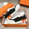 Marca H 26 Europea y Americana Unisex Pareja Moda Cuero Genuino Zapatos Casuales Versátiles Tenis Blancos Malla Panda Zapatos Deportivos para Correr