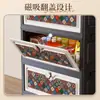 Armario de almacenamiento plegable personalizado de fábrica, armario de almacenamiento con tapa abatible estilo vintage, almacenamiento de ropa y snacks para dormitorio, armario de almacenamiento móvil