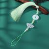 Ventoinha Cheongsam Antiga Fivela Ping An Franja Joia Artesanal Pingente de Ventoinha Acessórios de Caixa de Presente Nova Moda Orelha Versátil