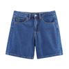 Z Atacado Transfronteiriço 2025 Nova Moda Verão Estilo Europeu e Americano Cor Primária Cintura Média Casual Shorts Jeans 4730005