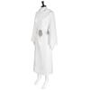 [Pronta Entrega] Star Wars Princesa Leia Vestido Branco Fantasia Cosplay Fantasia de Halloween Vestido Feminino