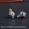 Cabeza Budista de Tres Caras con Combinación de Colores Dorado y Plateado Mantra de Seis Caracteres Integrado Accesorio de Tres Caras Aleación Tres Caras Estilo Tibetano