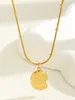 Popular de Venta Caliente Europea y Americana Nuevo Acero Inoxidable Elemento Marino Pez Pequeño Caracola Delfín Tortuga Colgante Nicho Vacaciones Collar para Mujer