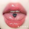 Uña Fuerte Marrón Lengua Acero Titanio Uña Rosca Externa Uña Dulce Cool Spice Girl Anillo de Lengua Piercing Lengua Uña de Repuesto Uña de Lengua
