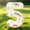 Balões de número para decoração de festa de aniversário, balões grandes de folha de alumínio para crianças de 1 a 9 anos, artigos de decoração de aniversário