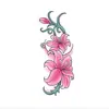 Nuevo Modelo Transfronterizo 2026 Serie de Pegatinas de Tatuaje Coloridas Impermeable y de Larga Duración Flor de Rosa Colorida Peonía Flor de Ciruelo Mariposa Ins