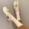 Meias Pantufa Baotou para Uso Externo Feminino Primavera e Verão Nova Moda Estilo Coreano Sapatilhas Gelatina Preguiçoso Versátil Sandálias de Celebridade da Internet para Mulheres