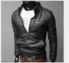Comercio exterior Venta al por mayor de cuero de motocicleta para hombres 2023 Primavera Otoño Invierno nuevo abrigo de cuero chaqueta de cuero delgada coreana para hombres