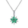 Collar y Pendientes Creativos de Loto, Moda Transfronteriza Europea y Americana AliExpress, Elegantes y Coloridos Accesorios de Diamantes, Venta al por Mayor desde Fabricante