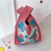 Bolso Chaleco Bolso Chaleco Bolso de Mano Tejido Casual Bolso de Mano Contraste de Color Ajedrez Bolso de Mano Coreano de Lujo Ligero