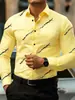 Camisa de Hombre Elástica Transfronteriza para Hombre 2026 Manga Larga Botones Corte Ajustado Tallas Grandes