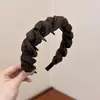 Diadema de Lunares Pequeños de Finales de Otoño Diadema Retro Simple Versátil con Peine Dientes Diadema para la Parte Superior Alta del Cráneo Diadema para Lavarse el Cabello Suelto la Cara