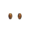 Pendientes Ovalados de Piedra Ojo de Tigre Nuevos de Otoño e Invierno, Pendientes Minimalistas de Nicho Estilo Maillard, Lujo Ligero Estilo de Nicho Versátil para Mujeres
