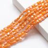 6mm porcelana Jade AB cor plana buraco quadrado pingente diy acessórios de jóias artesanais colar pulseira frisada material