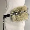 Novo Cinto de Pelo de Coelho D. I .A OOTD Cinto Mao Mao Europa e América Transfronteiriço Quente Sexy Garota Picante Cobertura de Cintura Cinto Largo