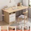 Mesa de Computador Mesa de Desktop Mesa para Casa Mesa de Estudo para Estudante Conjunto com Cadeira Mesa de Maquiagem para Quarto de Meninas Mesa de Escritório Simples