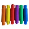 Tubo dispensador Pop Tube color tubo telescópico corrugado juguetes divertidos para niños juguetes de tubo extensible