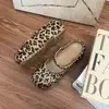 Serie de Playa Gato Negro Transfronterizo con Zuecos de Ballet Estampado de Leopardo, Estilo de Chica Dulce y Genial, Accesorios Decorativos de Dibujos Animados 3D