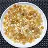 Jade Natural Amarillo Separador Seda Dorada de Xinjiang Cuentas Planas Partes Accesorios DIY Cuarcita Cuentas de Ábaco Accesorios Lote Actual