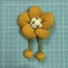 Pelúcia de Girassol Brinquedo Fofo Decoração DIY Tecido de Pelúcia Flor Pequena Algodão Enchido Bolsa Elegante Acessórios de Roupa Materiais