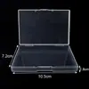 Caixa de Peças Amazon Yiwu 1,8cm Caixa de Armazenamento Transparente para Exportação Joias Caixa Plástica Pequena Retangular Alta Transparência