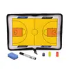 Tabela Tática de Futebol Quadro de Ensino para Treinador Portátil Basquete Quadro Magnético Dobrável Quadro de Treinamento de Jogo Marcador