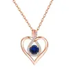 Comercio Electrónico Transfronterizo Europeo y Americano Plata de Ley S925 Estilo Nuevo Cadena para Clavícula Incrustada de Diamantes Collar Elegante en Forma de Corazón Regalo del Día de la Madre Primera Opción