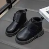 Botas para Niños Primavera y Otoño 2024 Nuevas para Bebé Antideslizantes Suela Suave Caña Baja Botines Cortos Niño Pequeño Botas Negras Individuales
